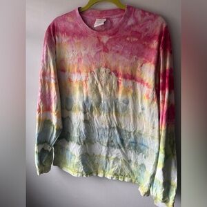 Camp high ice dye tye dye long sleeve shirt